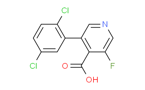 3-(2,5-Dichlorophenyl)-5-fluoroisonicotinic acid