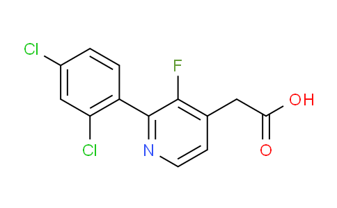 2-(2,4-Dichlorophenyl)-3-fluoropyridine-4-acetic acid