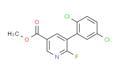 Methyl 5-(2,5-dichlorophenyl)-6-fluoronicotinate