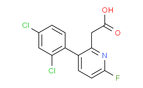 3-(2,4-Dichlorophenyl)-6-fluoropyridine-2-acetic acid