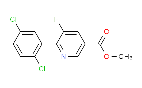 Methyl 6-(2,5-dichlorophenyl)-5-fluoronicotinate
