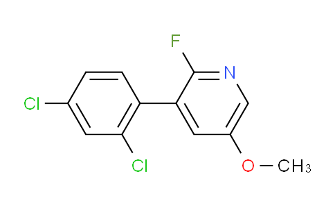 3-(2,4-Dichlorophenyl)-2-fluoro-5-methoxypyridine