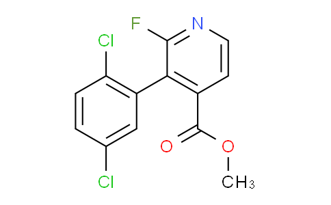 Methyl 3-(2,5-dichlorophenyl)-2-fluoroisonicotinate