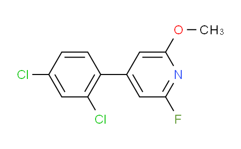 4-(2,4-Dichlorophenyl)-2-fluoro-6-methoxypyridine
