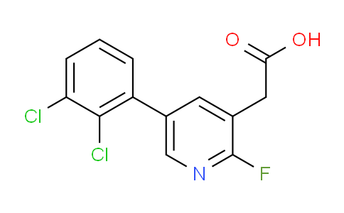 5-(2,3-Dichlorophenyl)-2-fluoropyridine-3-acetic acid