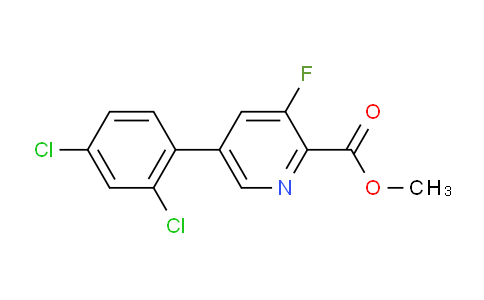 AM81869 | 1361770-52-6 | Methyl 5-(2,4-dichlorophenyl)-3-fluoropicolinate