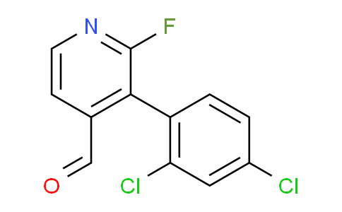 3-(2,4-Dichlorophenyl)-2-fluoroisonicotinaldehyde