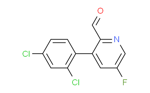 3-(2,4-Dichlorophenyl)-5-fluoropicolinaldehyde