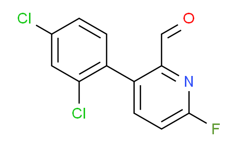 3-(2,4-Dichlorophenyl)-6-fluoropicolinaldehyde