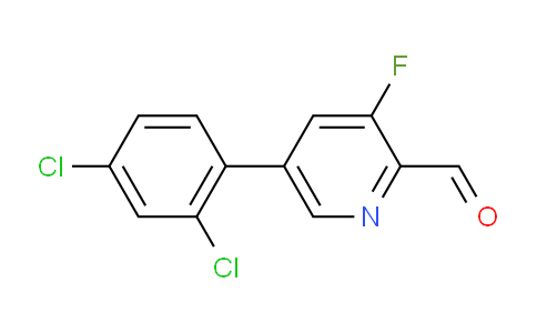 5-(2,4-Dichlorophenyl)-3-fluoropicolinaldehyde
