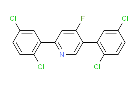 2,5-Bis(2,5-dichlorophenyl)-4-fluoropyridine