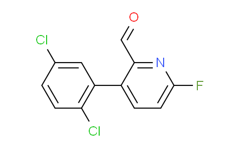 3-(2,5-Dichlorophenyl)-6-fluoropicolinaldehyde