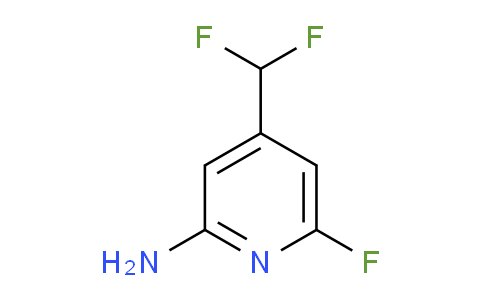 2-Amino-4-(difluoromethyl)-6-fluoropyridine