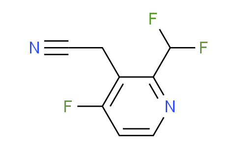 2-(Difluoromethyl)-4-fluoropyridine-3-acetonitrile