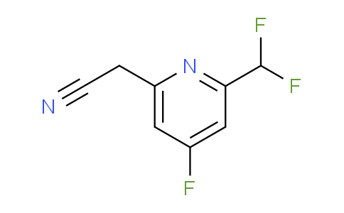 2-(Difluoromethyl)-4-fluoropyridine-6-acetonitrile
