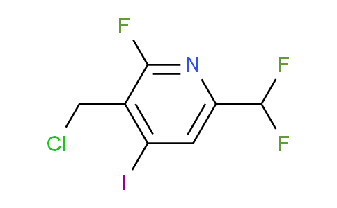 3-(Chloromethyl)-6-(difluoromethyl)-2-fluoro-4-iodopyridine