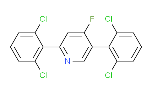 2,5-Bis(2,6-dichlorophenyl)-4-fluoropyridine