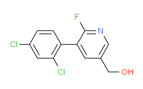 3-(2,4-Dichlorophenyl)-2-fluoropyridine-5-methanol