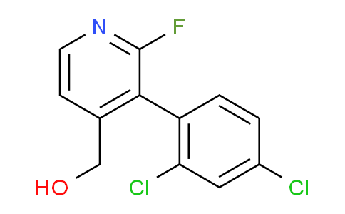 3-(2,4-Dichlorophenyl)-2-fluoropyridine-4-methanol