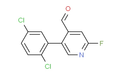5-(2,5-Dichlorophenyl)-2-fluoroisonicotinaldehyde