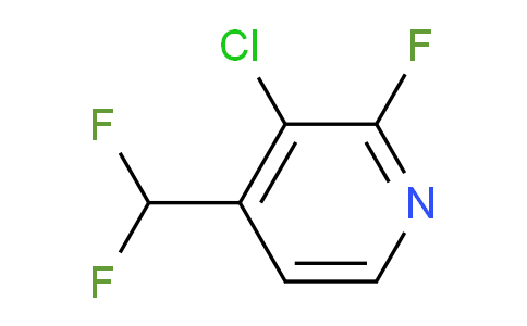 3-Chloro-4-(difluoromethyl)-2-fluoropyridine