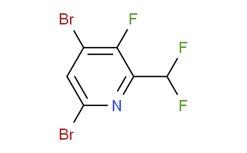 4,6-Dibromo-2-(difluoromethyl)-3-fluoropyridine