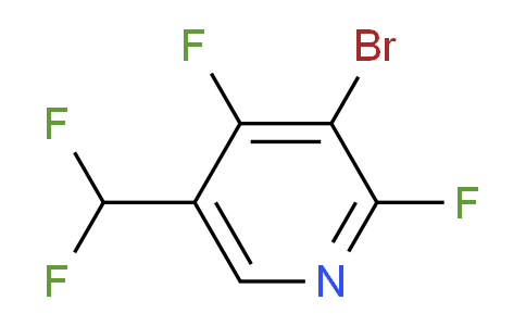 3-Bromo-2,4-difluoro-5-(difluoromethyl)pyridine