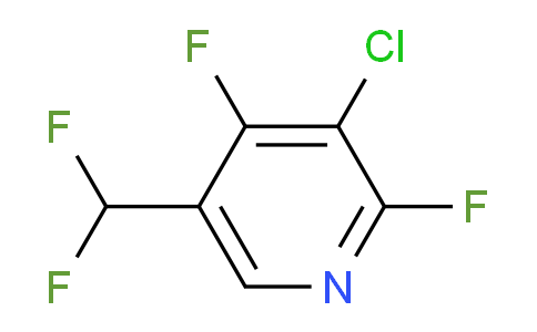 3-Chloro-2,4-difluoro-5-(difluoromethyl)pyridine