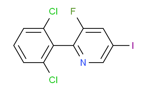 2-(2,6-Dichlorophenyl)-3-fluoro-5-iodopyridine