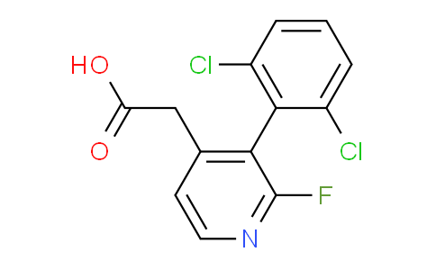 3-(2,6-Dichlorophenyl)-2-fluoropyridine-4-acetic acid