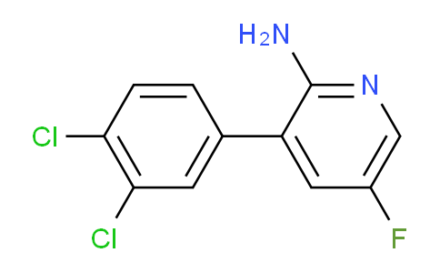 2-Amino-3-(3,4-dichlorophenyl)-5-fluoropyridine