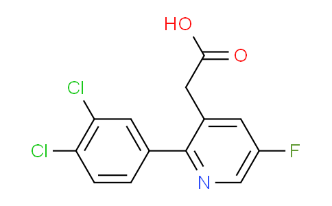 2-(3,4-Dichlorophenyl)-5-fluoropyridine-3-acetic acid