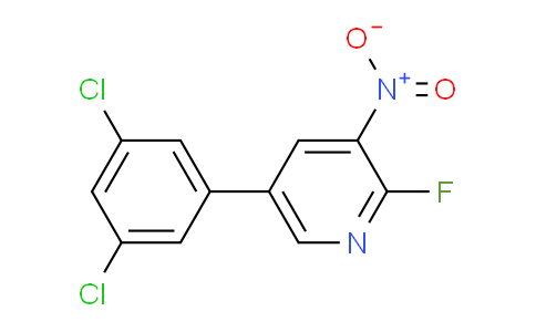 5-(3,5-Dichlorophenyl)-2-fluoro-3-nitropyridine