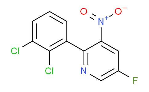 2-(2,3-Dichlorophenyl)-5-fluoro-3-nitropyridine