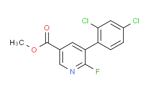 Methyl 5-(2,4-dichlorophenyl)-6-fluoronicotinate