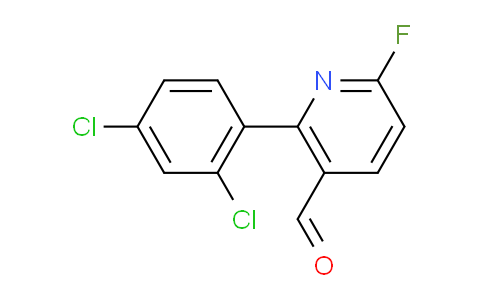 2-(2,4-Dichlorophenyl)-6-fluoronicotinaldehyde