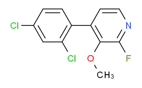 4-(2,4-Dichlorophenyl)-2-fluoro-3-methoxypyridine