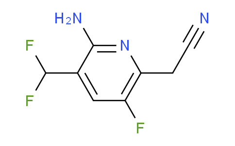 2-Amino-3-(difluoromethyl)-5-fluoropyridine-6-acetonitrile
