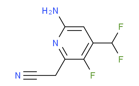6-Amino-4-(difluoromethyl)-3-fluoropyridine-2-acetonitrile