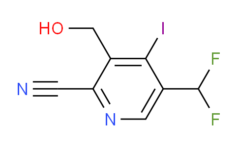 2-Cyano-5-(difluoromethyl)-4-iodopyridine-3-methanol