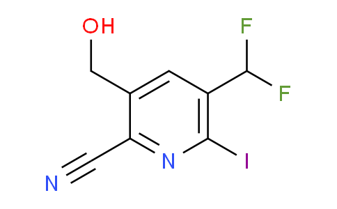 2-Cyano-5-(difluoromethyl)-6-iodopyridine-3-methanol