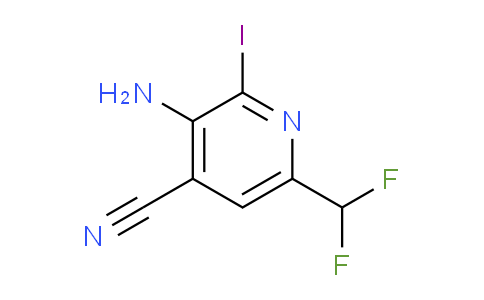 AM83496 | 1806835-37-9 | 3-Amino-4-cyano-6-(difluoromethyl)-2-iodopyridine