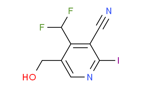 3-Cyano-4-(difluoromethyl)-2-iodopyridine-5-methanol