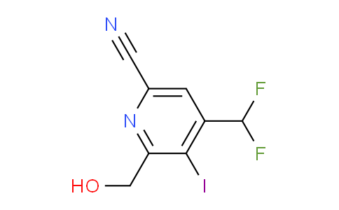 6-Cyano-4-(difluoromethyl)-3-iodopyridine-2-methanol