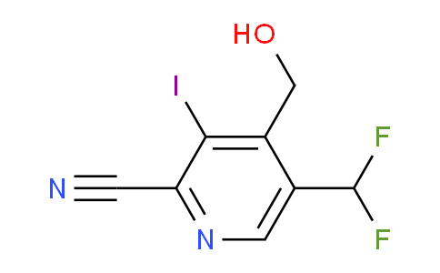 2-Cyano-5-(difluoromethyl)-3-iodopyridine-4-methanol