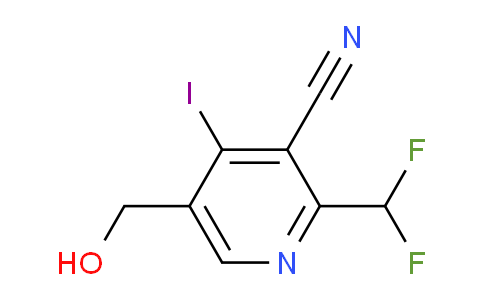 3-Cyano-2-(difluoromethyl)-4-iodopyridine-5-methanol