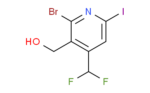 2-Bromo-4-(difluoromethyl)-6-iodopyridine-3-methanol
