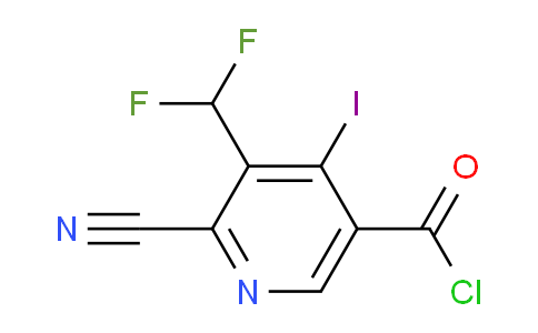 2-Cyano-3-(difluoromethyl)-4-iodopyridine-5-carbonyl chloride