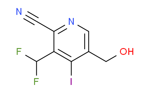 2-Cyano-3-(difluoromethyl)-4-iodopyridine-5-methanol