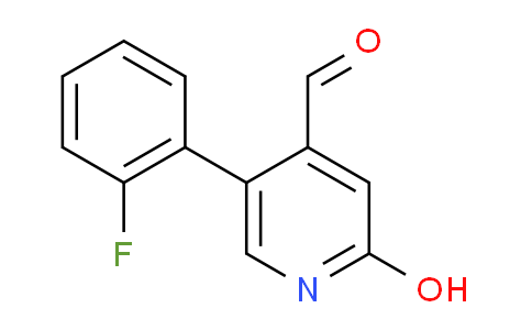 5-(2-Fluorophenyl)-2-hydroxyisonicotinaldehyde